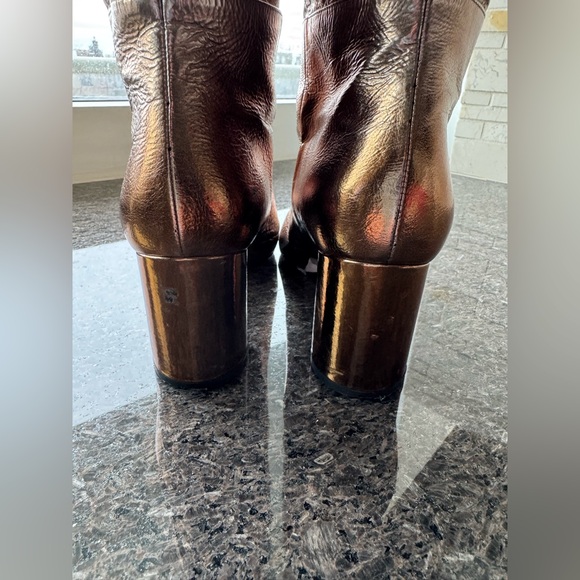 CASADEI BRONZE KNEE HIGH BOOTS - Picture 6 of 9